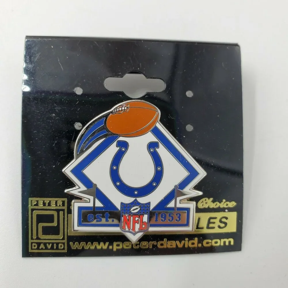 Vintage 90's Indianapolis Colts Football NFL Collector's Pin New Peter David Pin